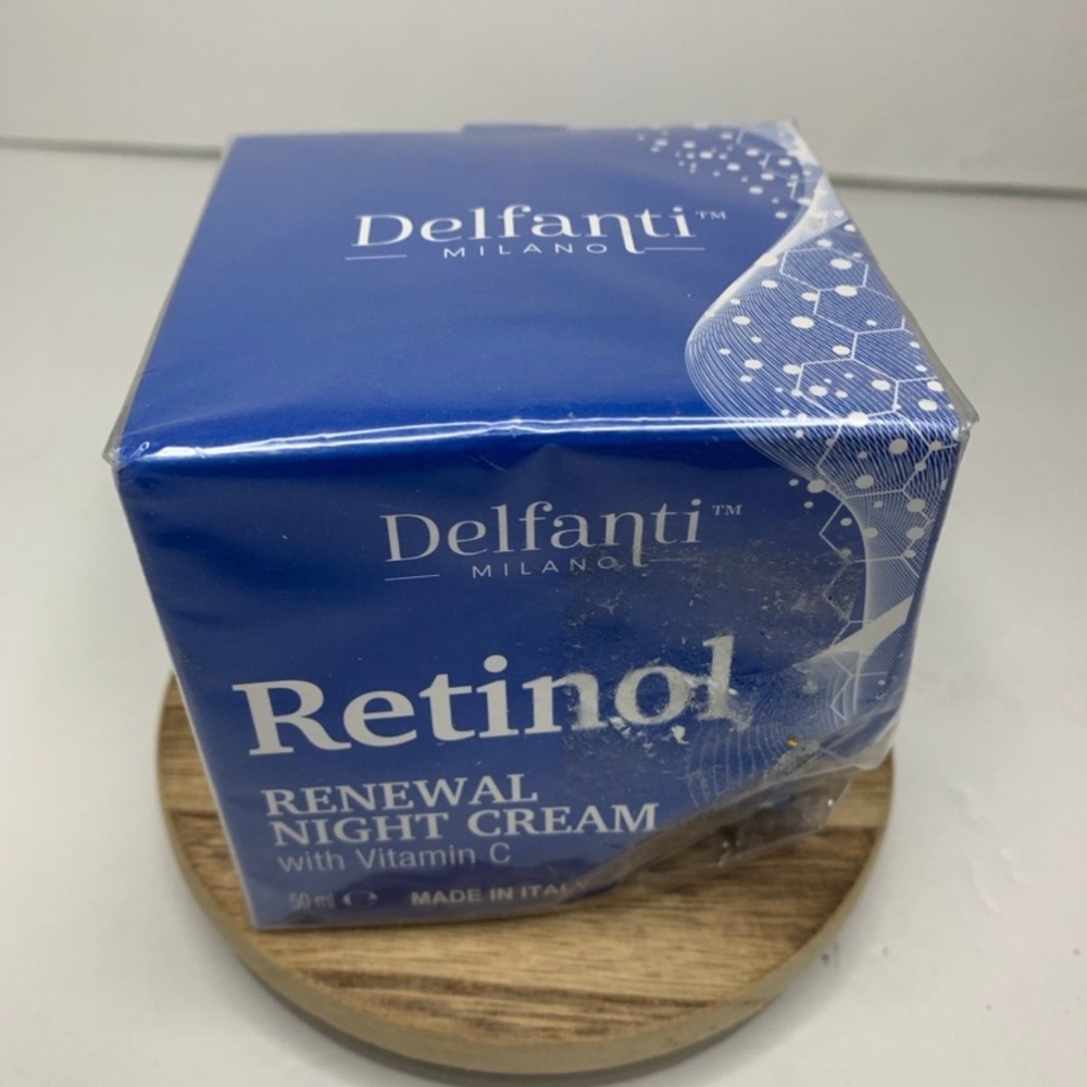 Delfanti Renewal Night Creme Retinol Face & Neck Vitamin C 1.7 oz New
